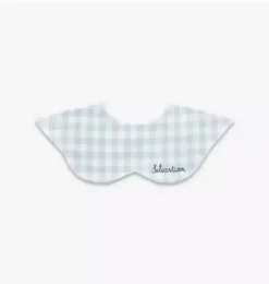Picnic Gingham Winglet Bib - Blue