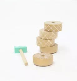 Pineapple Topple Game & Stacker - Natural
