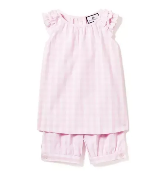 Pink Gingham Amelie Short Set