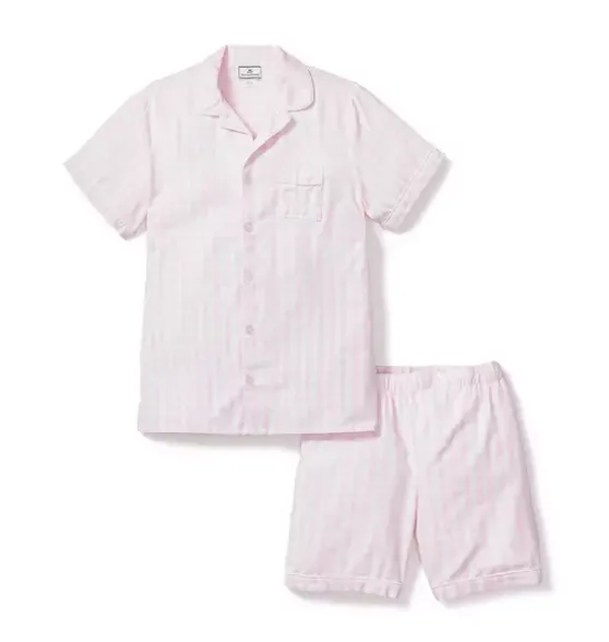 Pink Gingham Short Set