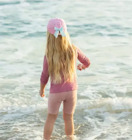 Pink Mermaid Bow Baseball Hat