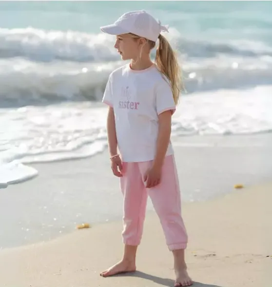 Pink Seersucker Sailboat Bow Baseball Hat