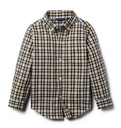 Plaid Poplin Shirt