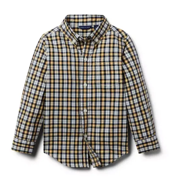Plaid Poplin Shirt