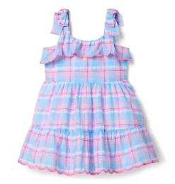 Plaid Ruffle Dress