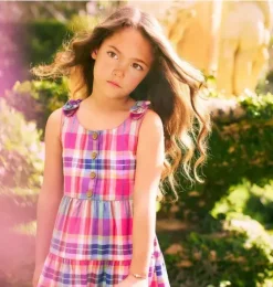 Plaid Tiered Dress