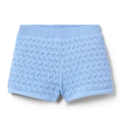 Pointelle Sweater Short