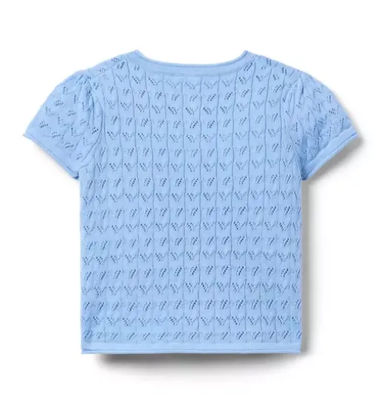 Pointelle Sweater Top