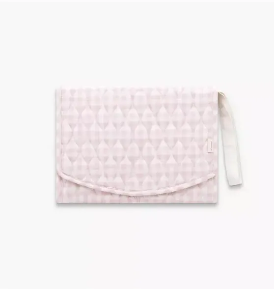 Portable Changing Pad - Pink Gingham