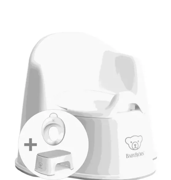 Potty Training Bundle, White/Grey