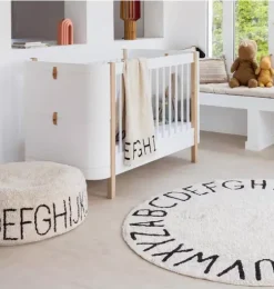 Pouf ABC Natural - Black