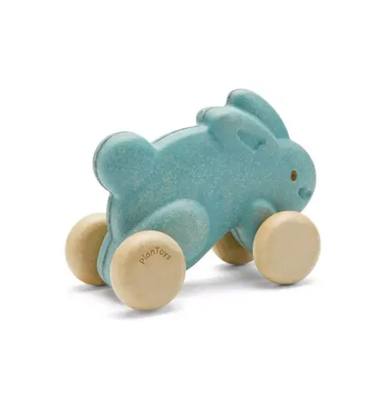 PUSH ALONG BUNNY-LIGHT BLUE