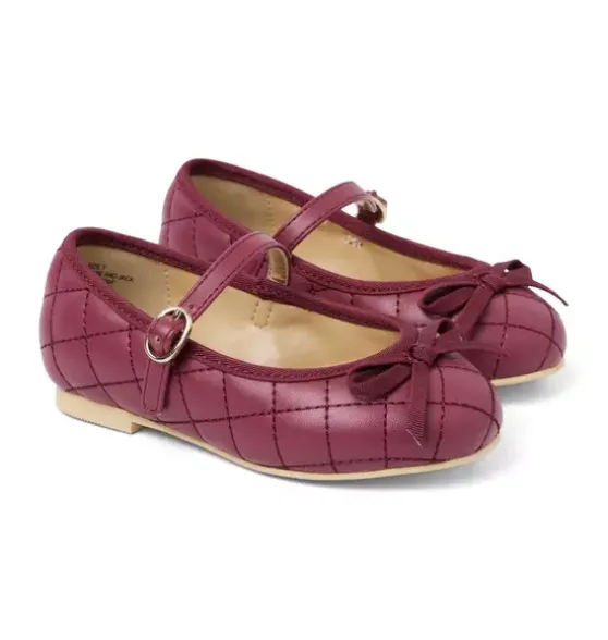 Quilted Bow Ballet Flat