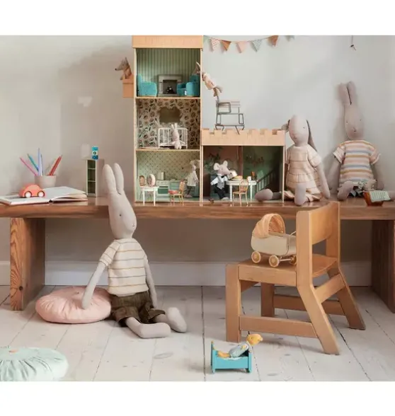 Rabbit in Pants & Knitted Sweater, Size 5