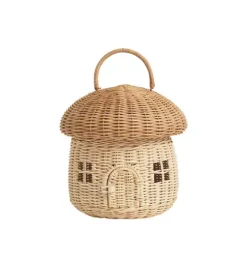 Rattan Mushroom Basket - Natural
