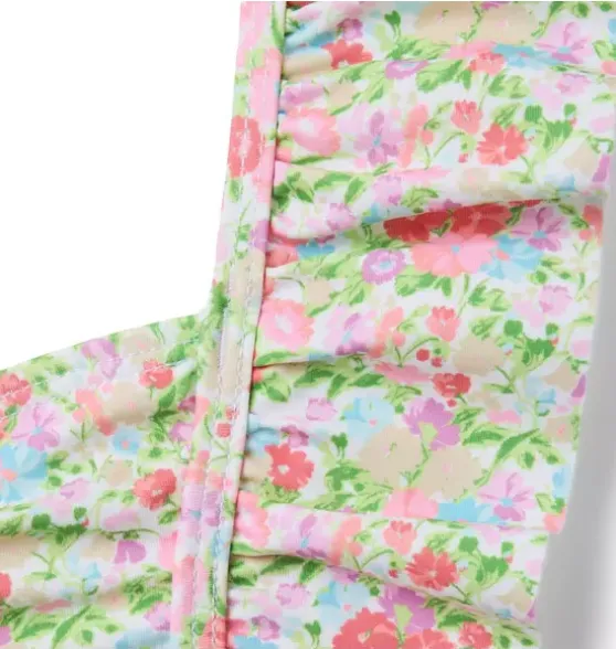 Recycled Ditsy Floral Ruffle 2-Piece Swimsuit