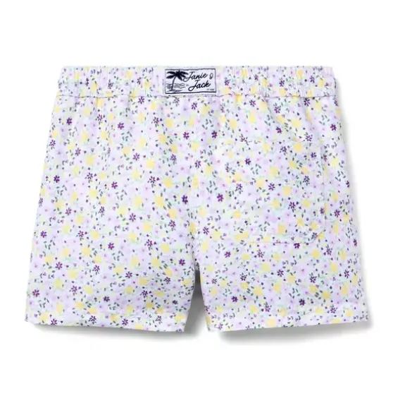 Recycled Ditsy Floral Swim Trunk