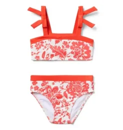 Recycled Floral Bow 2-Piece Swimsuit