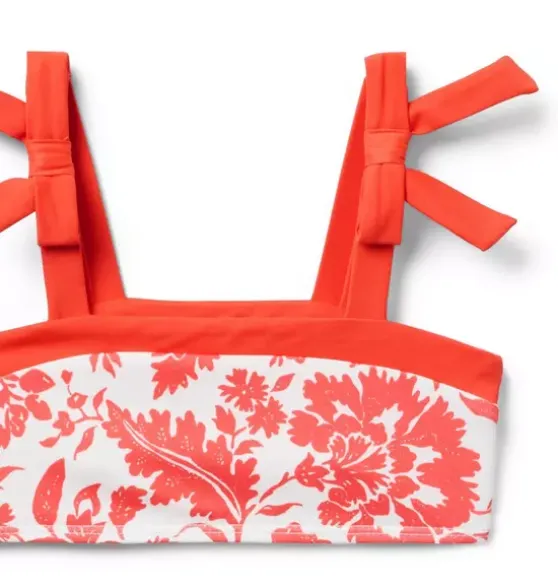 Recycled Floral Bow 2-Piece Swimsuit
