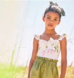 Recycled Floral Bow Swimsuit