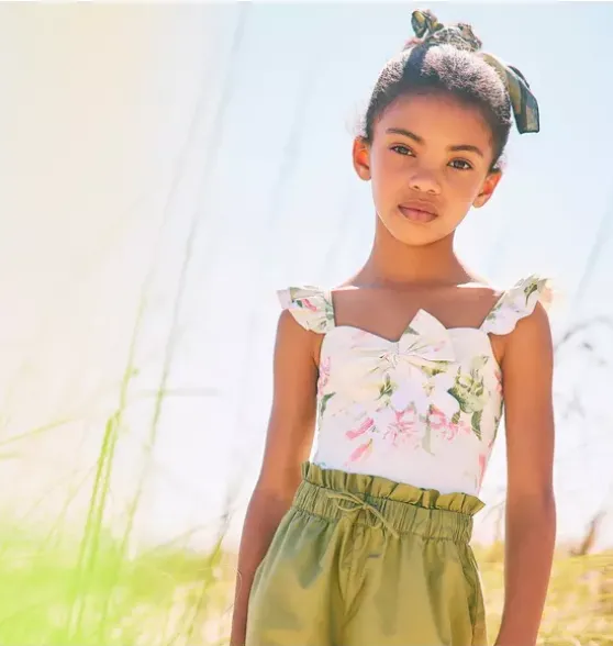 Recycled Floral Bow Swimsuit