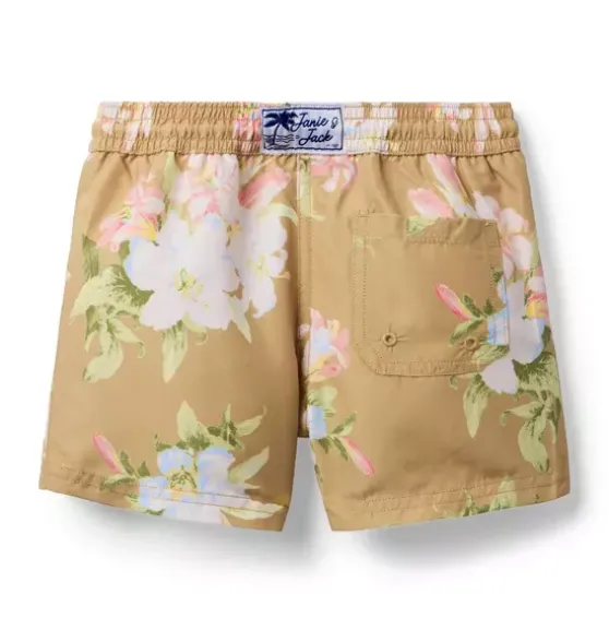 Recycled Floral Swim Trunk