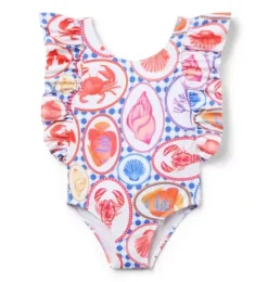 Recycled Ocean Icon Ruffle Swimsuit