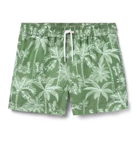 Recycled Palm Swim Trunk