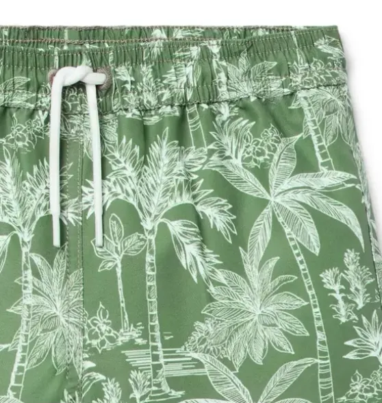 Recycled Palm Swim Trunk