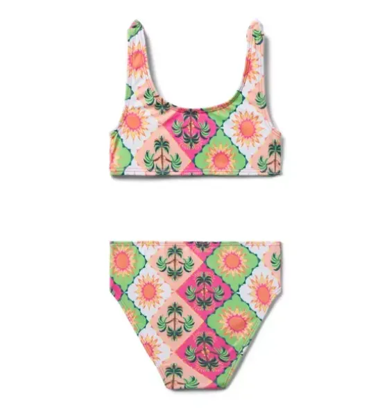 Recycled Palm Tile 2-Piece Swimsuit