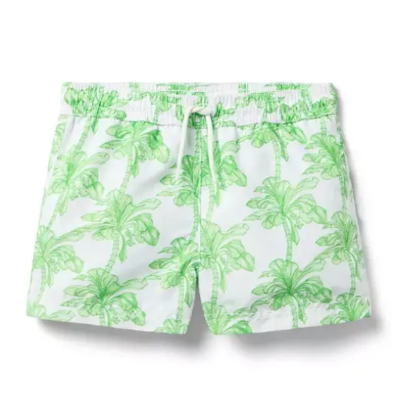 Recycled Palm Tree Swim Trunk