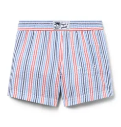 Recycled Striped Swim Trunk