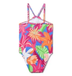 Recycled Tropical Floral Rosette Swimsuit