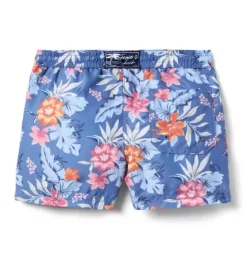 Recycled Tropical Floral Swim Trunk