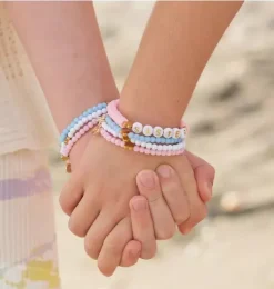 Red, White, and Blue Heart Bracelet Set
