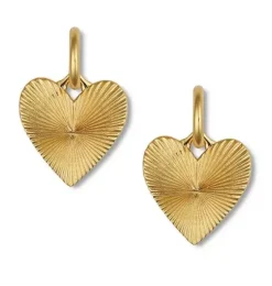 Ribbed Heart of Gold Huggies