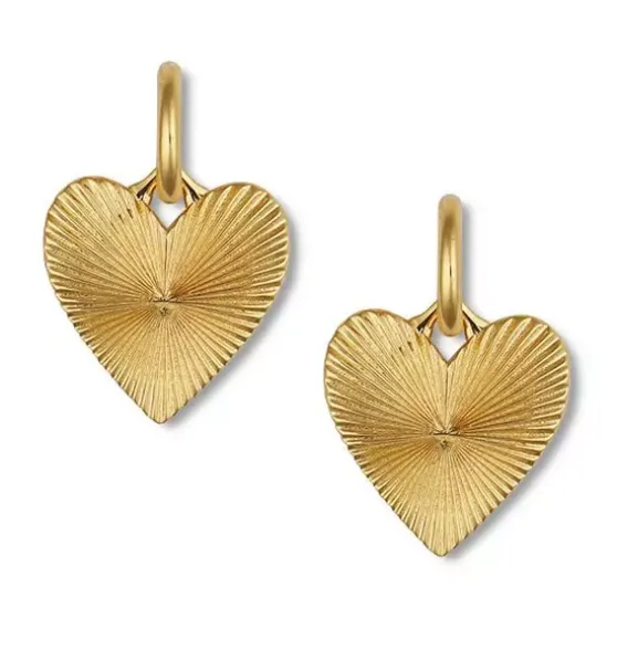 Ribbed Heart of Gold Huggies