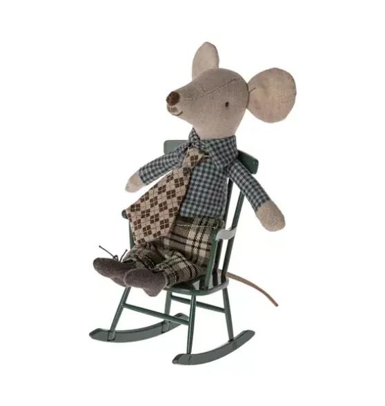 Rocking Chair, Mouse - Dark Green