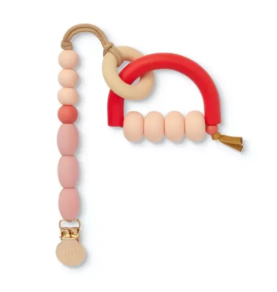 Rose Arch Ring Teether + Clip Set