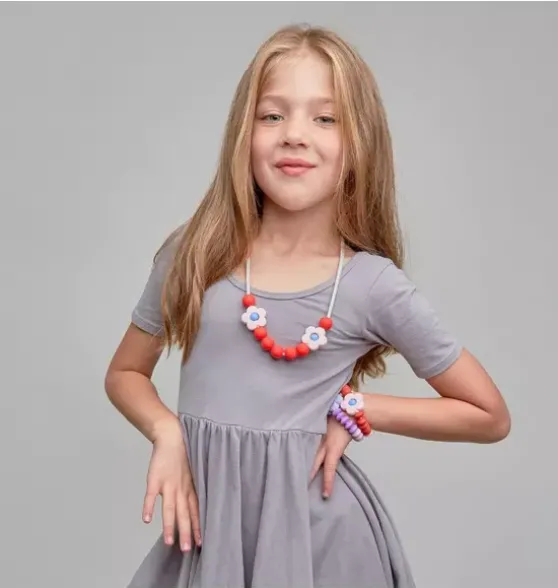 Rose Daisy Sensory Necklace