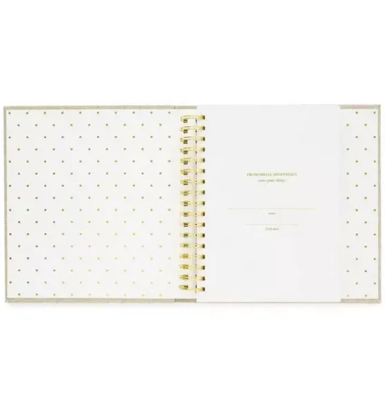 Rose Linen Baby Book