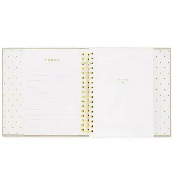 Rose Linen Baby Book