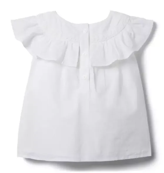 Ruffle Lace Trim Top