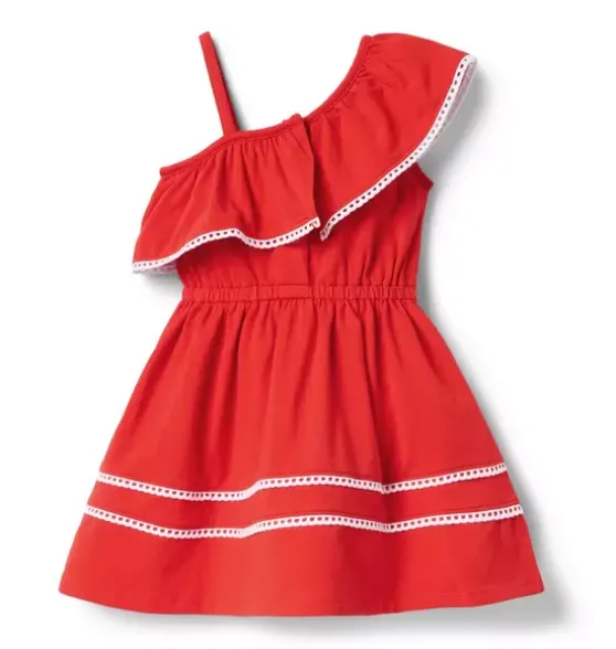 Ruffle Shoulder Dress