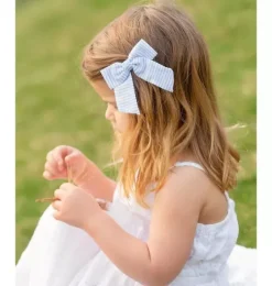 Seersucker Hair Bow