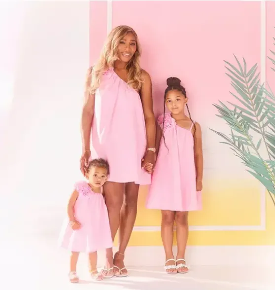 Serena Williams x Janie and Jack Love Pink Matching Dress