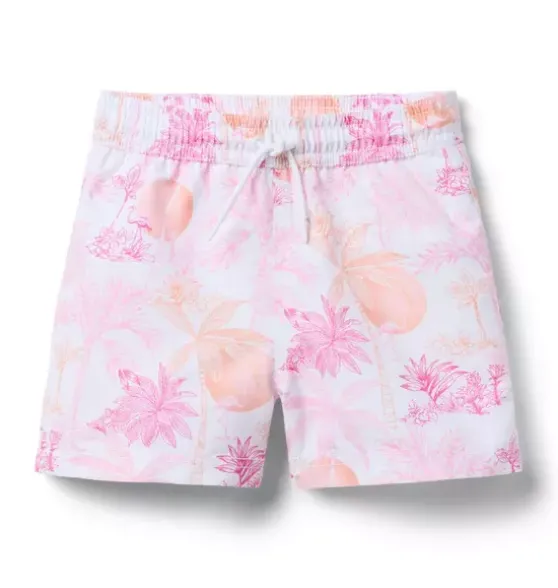 Serena Williams x Janie and Jack Toile Tour Recycled Swim Trunk