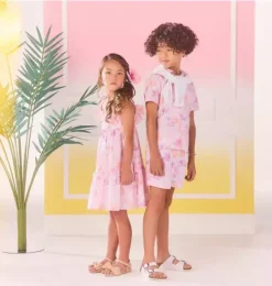 Serena Williams x Janie and Jack Toile Tour Recycled Swim Trunk