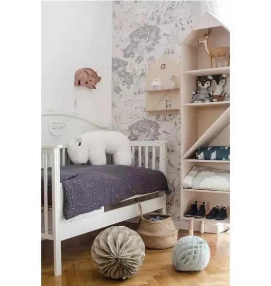 Sketchbook Animals White Wallpaper