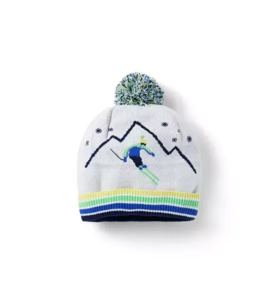 Ski Slope Pom Beanie